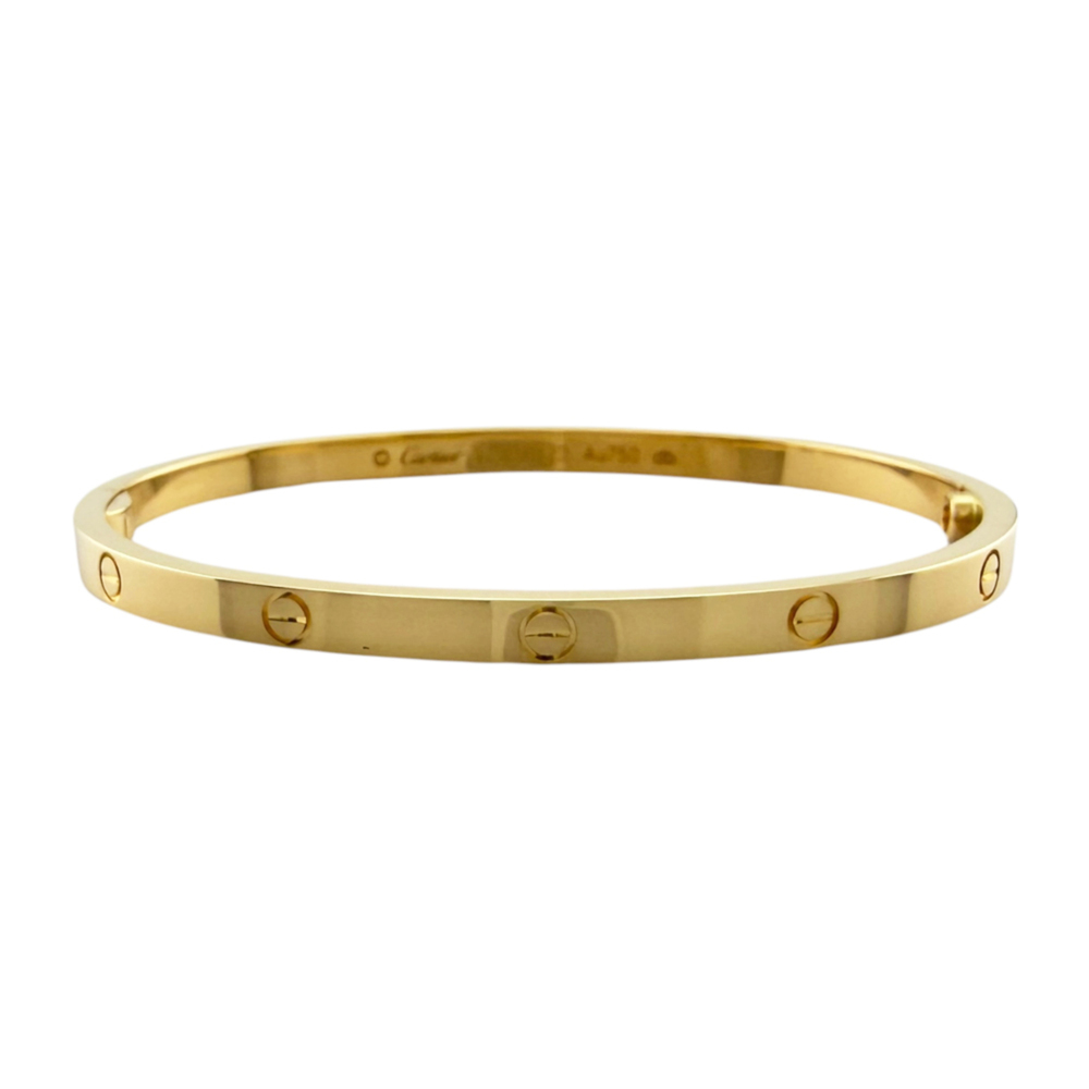 Cartier Love Bracelet Bangle, 18K Yellow Gold, Women's, CARTIER